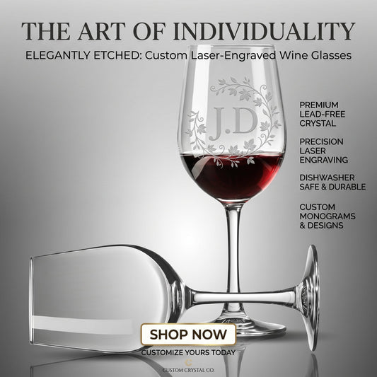Curating Elegance: Why the Silhouette Custom Wine Glass Is the Definitive Milestone Gift