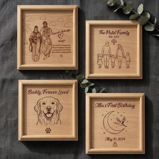 The Lasting Appeal of Wooden Wedding Gift Engravings Compared to Digital Photos