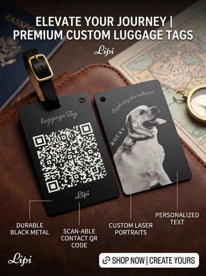 Travelers set (luggage tag pack of 4) - Lipi