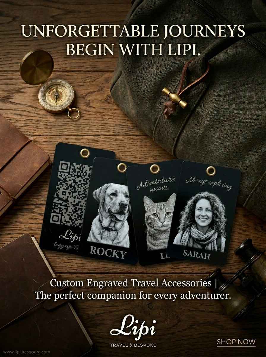 The Family Transit Set | 4-Piece Personalized Bag Tags