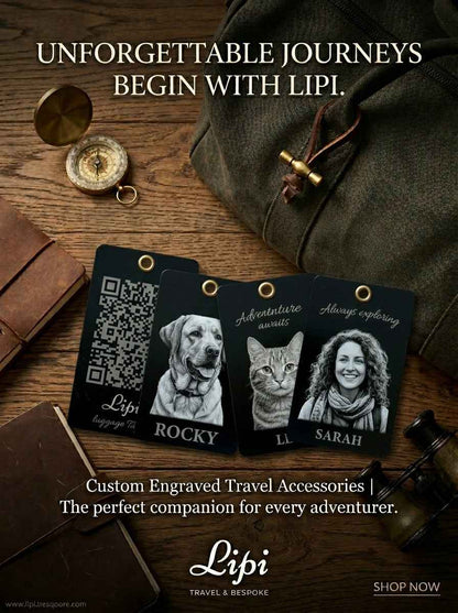 The Family Transit Set | 4-Piece Personalized Bag Tags