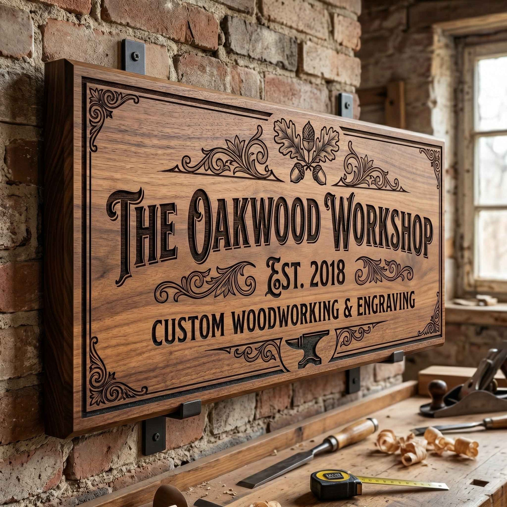 Heritage Custom Wood Sign - Solid 1-Inch Architectural Sign Board