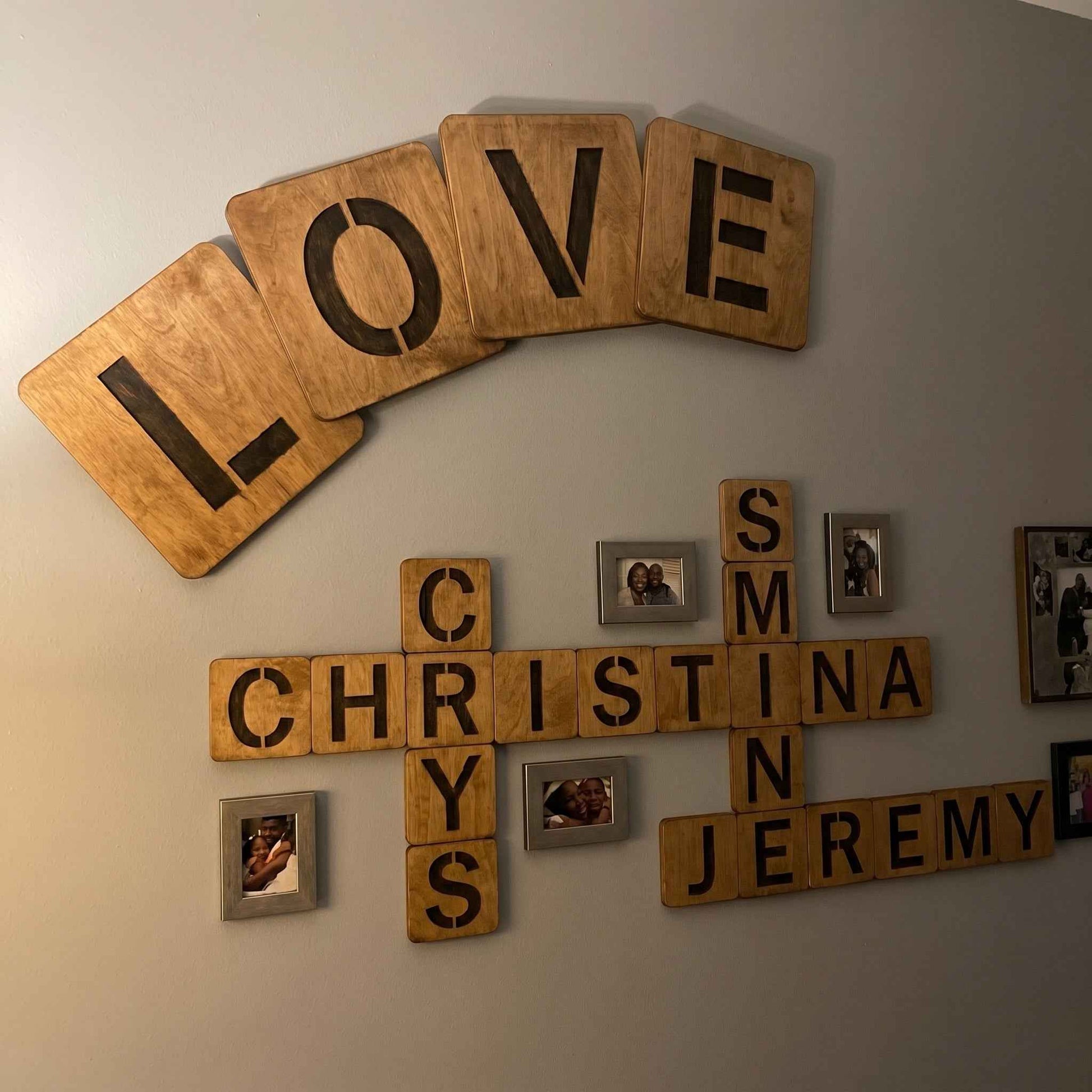Personalized Scrabble Art for Unique Wall Decor